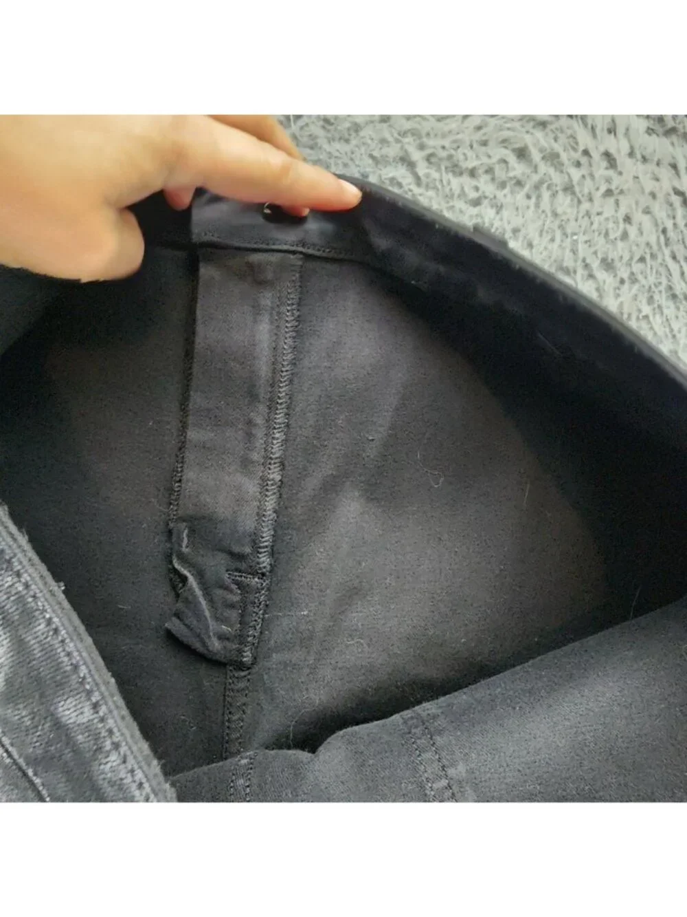 7 For All Mankind Pants Womens 18 Jen 7 Coated Black Ankle Straight *NWT*